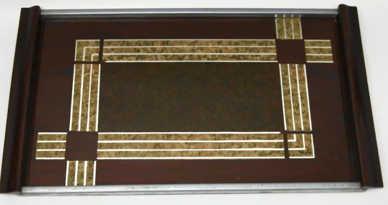 Pamono Whisky Set with Serving Tray from Val Saint Lambert, 1957, Set of 8