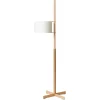 Pamono White and Beech Wood TMM Floor Lamp by Miguel Milá> Floor Lamps