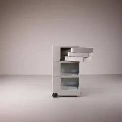 Pamono White Boby Cart by Joe Colombo for Bieffeplast> Serving Bar Carts & Trolleys