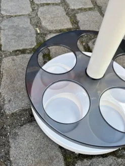 Clearance Pamono White Bottle Holder Side Table from Flair Holland