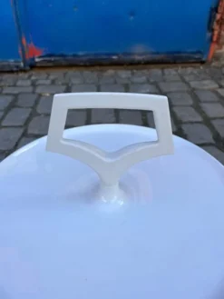 Clearance Pamono White Bottle Holder Side Table from Flair Holland