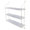 Best Pamono White Carrara Marble and Brass Morse Shelf by OxDenmarq