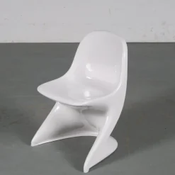 Clearance Pamono White Casalino Children's Chair by Alexander Begge for Casala, Germany, 2000s