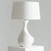 Best Pamono White Ceramic Lamp from Galibert, 1960s