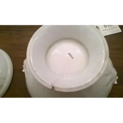 Pamono White Ceramic Round Tureen, 1800s><noscript><img width=