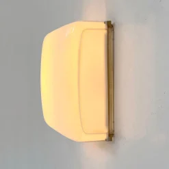 Pamono White Cnosso Wall Lamp by Angelo Mangiarotti for Artemide, 1960s><noscript><img width=