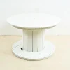 Online Pamono White Coil Wooden Outdoor Table