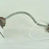 Best Pamono White Enameled Metal Garden Light, 1940s