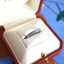 Pamono White Gold and Diamond Eternity Wedding Band from Cartier> Rings
