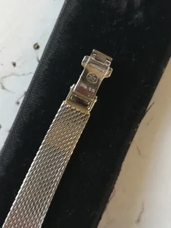 Outlet Pamono White Gold and Diamonds Women Wrist Watch by Gubelin, Made in Swiss, 1950s