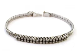 Pamono White Gold Bracelet with Brilliant-Cut Diamonds><noscript><img width=