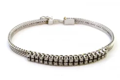 Pamono White Gold Bracelet with Brilliant-Cut Diamonds><noscript><img width=
