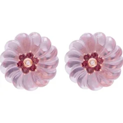 Pamono White Gold Earrings with Diamonds, Set of 2