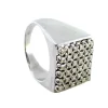 New Pamono White Gold Ring with Brilliant-Cut Diamonds