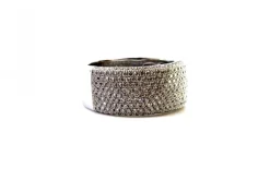 Pamono White Gold Ring with Brilliant-Cut Diamonds and Eight Bands><noscript><img width=