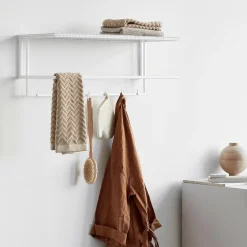 Hot Pamono White Grid Coat Hanger by Kristina Dam Studio