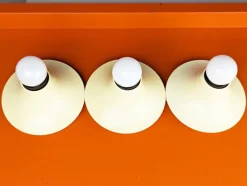Pamono White Ivory Plastic Teti Wall Lamp by Vico Magistretti for Artemide, 1960s><noscript><img width=