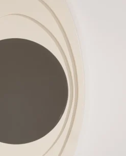 Pamono White Lacquered Wooden Mirror, 1960s><noscript><img width=