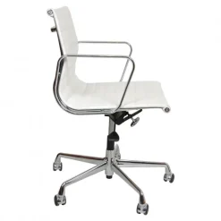 Outlet Pamono White Leather Ea-117 Office Chair by Charles Eames for Vitra, 2000s