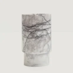Pamono White Lilac Marble Vase or Wine Cooler from Kiwano Concept> Tabletop|Ice Buckets & Wine Coolers