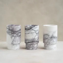 Pamono White Lilac Marble Vase or Wine Cooler from Kiwano Concept><noscript><img width=