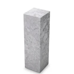 Pamono White Marble Columns, Set of 2