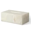 Best Pamono White Onyx Rectangular Tissue Box by Royal Bee Design