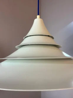 Sale Pamono White Pagoda Pendant by Ricardoni for Nordisk Solar