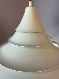 Sale Pamono White Pagoda Pendant by Ricardoni for Nordisk Solar