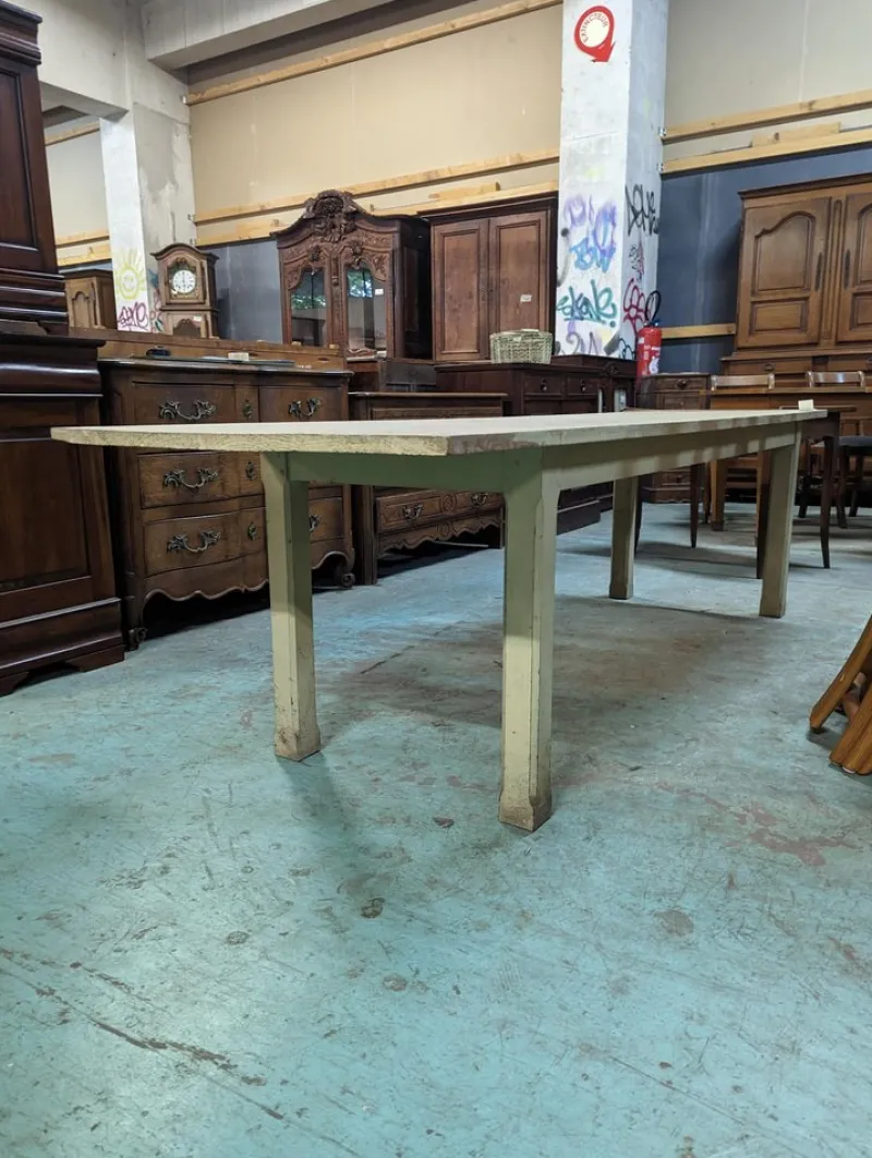Discount Pamono White Painted Workshop Table