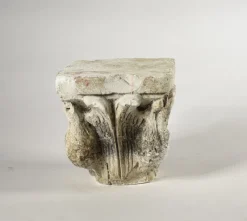 Discount Pamono White Plaster Capital, 1900s