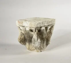 Discount Pamono White Plaster Capital, 1900s