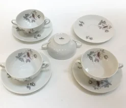 Clearance Pamono White Porcelain Tableware Set from Bidasoa, 1960s, Set of 27