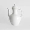 Pamono White Porcelain Teapot from Royal Copenhagen, 1980> Coffee & Tea Service
