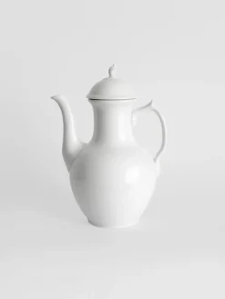 Pamono White Porcelain Teapot from Royal Copenhagen, 1980> Coffee & Tea Service