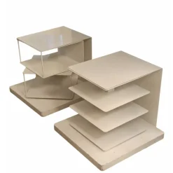 Hot Pamono White Ptolomeo Bookcases, 1980s, Set of 2