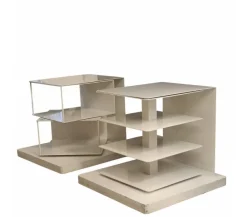 Hot Pamono White Ptolomeo Bookcases, 1980s, Set of 2