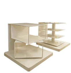 Hot Pamono White Ptolomeo Bookcases, 1980s, Set of 2
