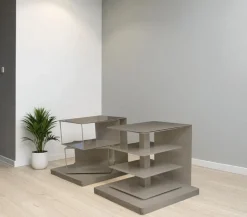 Hot Pamono White Ptolomeo Bookcases, 1980s, Set of 2