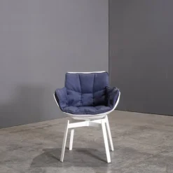 Sale Pamono White Swivel Husk Chair by Patricia Urquiola for B&B Italia, 2010s