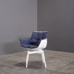 Sale Pamono White Swivel Husk Chair by Patricia Urquiola for B&B Italia, 2010s