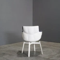 Sale Pamono White Swivel Husk Chair by Patricia Urquiola for B&B Italia, 2010s