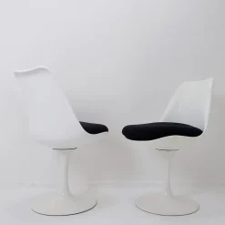 Pamono White Swivel Tulip Chairs by Rudi Bonzanini, 1970s, Set of 6> Office Chairs