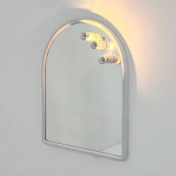 Pamono White Vanity Mirror from Carrara & Matta, 1970s> Mirrors