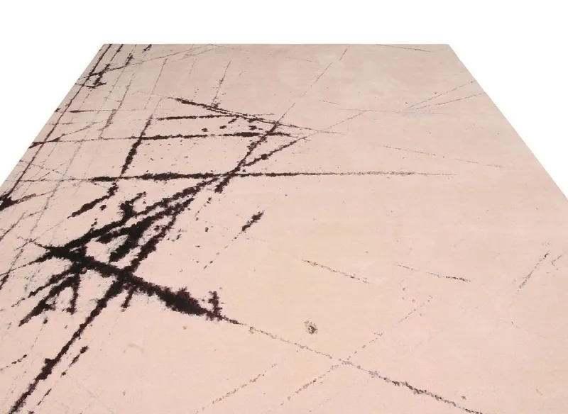 Outlet Pamono White Wool and Silk Rug from R&K Principal Jahanshah Nazmiyal