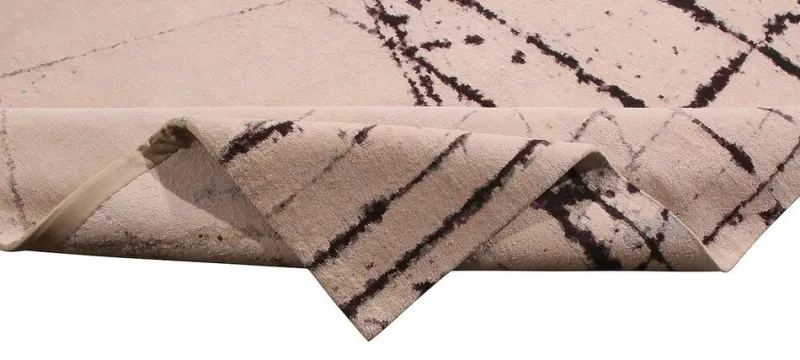 Outlet Pamono White Wool and Silk Rug from R&K Principal Jahanshah Nazmiyal