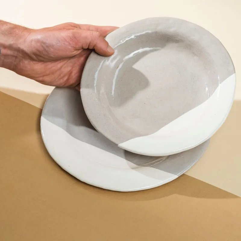 New Pamono White-Scar Plates from Conirossi, Set of 2