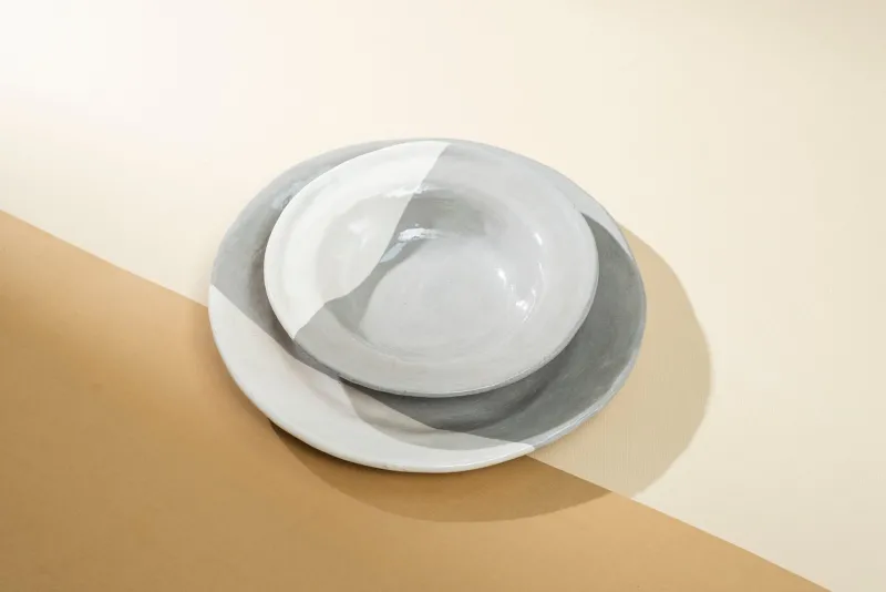 New Pamono White-Scar Plates from Conirossi, Set of 2