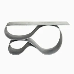 Clearance Pamono Whorl Console in Concrete Canvas by Neal Aronowitz The Exceptional