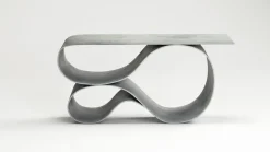 Clearance Pamono Whorl Console in Concrete Canvas by Neal Aronowitz The Exceptional